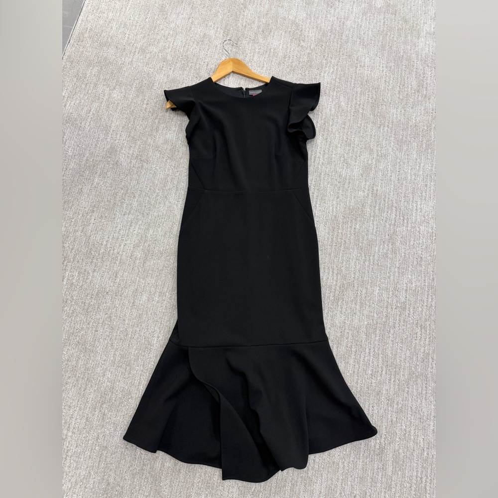 Black midi dress